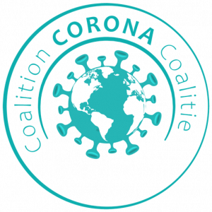 Logo van de Corona Coalitie, een brede samenwerking binnen het Belgisch middenveld