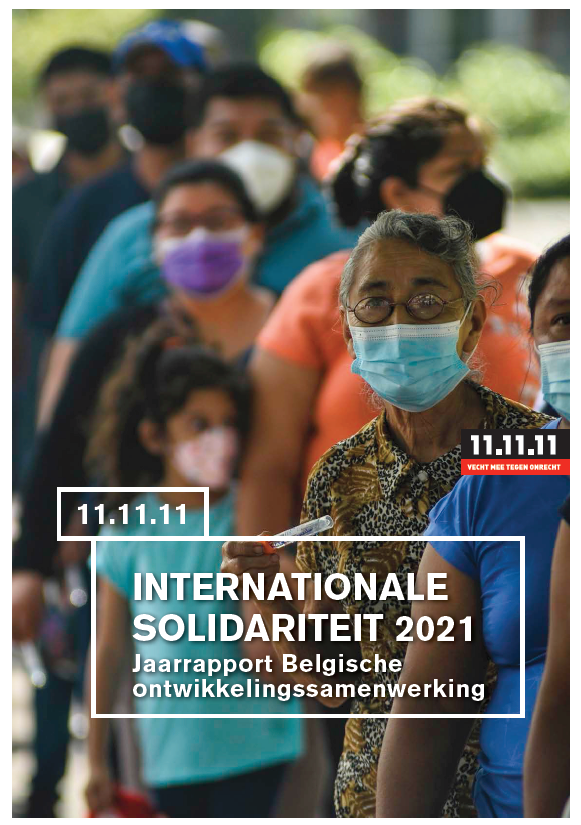 Voorpagina jaarrapport internationale solidariteit 2021
